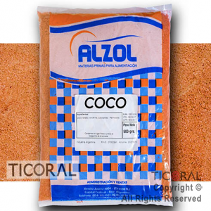 COCO RALLADO NARANJA X1/2KG ALZOL x 1